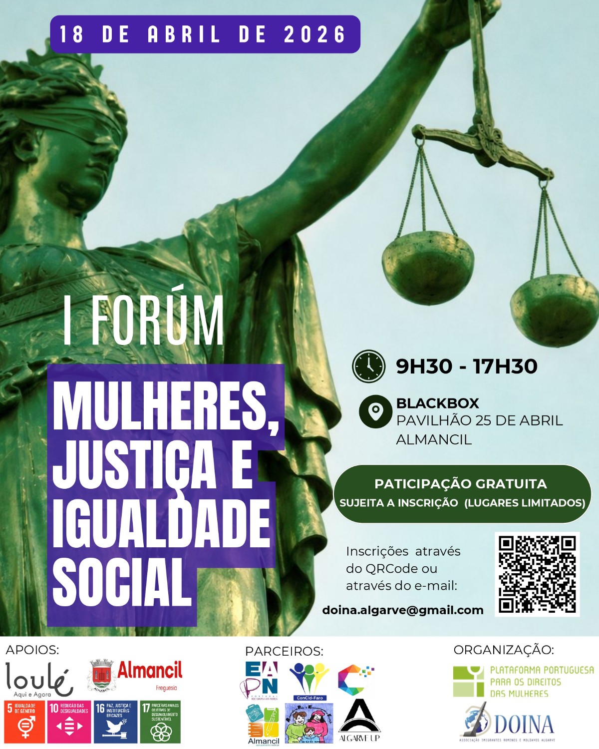 I Fórum "Mulheres, justiça e igualdade social"