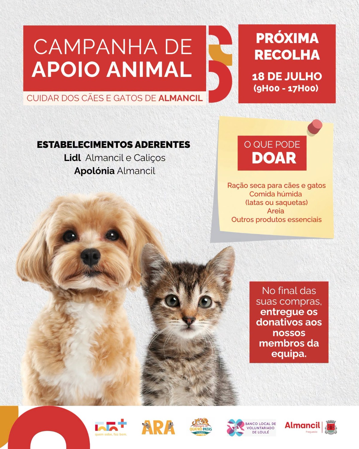𝐂𝐚𝐦𝐩𝐚𝐧𝐡𝐚 𝐝𝐞 𝐀𝐩𝐨𝐢𝐨 𝐀𝐧𝐢𝐦𝐚𝐥 𝐫𝐞𝐠𝐫𝐞𝐬𝐬𝐚 𝐚 𝐀𝐥𝐦𝐚𝐧𝐜𝐢𝐥